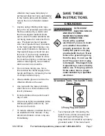 Preview for 7 page of Chicago Electric 98544 Set Up And Operating Instructions Manual