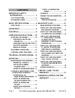 Preview for 2 page of Chicago Electric 98706 Set Up, Operating, And Servicing Instructions