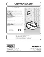 Chicago Faucets Geberit Tessera Installation Instructions Manual preview