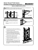 Preview for 4 page of Chicago Faucets Geberit Tessera Installation Instructions Manual