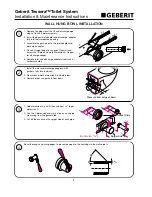 Preview for 6 page of Chicago Faucets Geberit Tessera Installation Instructions Manual