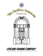 Chicago Gaming 1015 Owner'S Manual preview