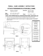 Предварительный просмотр 30 страницы Chicago Gaming Attack from Mars Remake User Manual