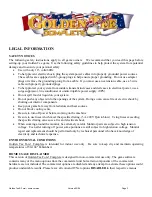 Preview for 3 page of Chicago Gaming Golden Tee Fore! Non-Coin-Operated Home Edition Manual