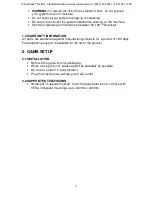 Preview for 3 page of Chicago Gaming REDLINE GT Manual