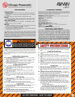 Chicago Pneumatic 854 E Instruction Manual preview