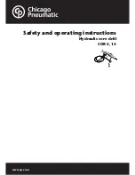 Preview for 1 page of Chicago Pneumatic COR 15 Safety And Operating Instructions Manual