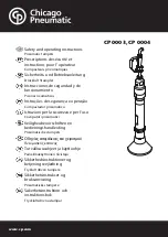 Preview for 1 page of Chicago Pneumatic CP 0003 Safety And Operating Instructions Manual