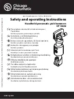 Preview for 1 page of Chicago Pneumatic CP 0222 Safety And Operating Instructions Manual