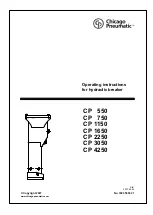 Chicago Pneumatic CP 1150 Operating Instructions Manual preview