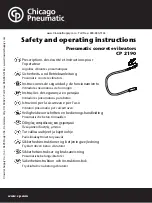 Preview for 1 page of Chicago Pneumatic CP 2190 Safety And Operating Instructions Manual