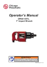 Preview for 1 page of Chicago Pneumatic CP0611-RTL Operator'S Manual