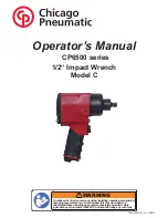 Chicago Pneumatic CP6500 series Operator'S Manual preview