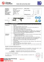 Preview for 4 page of Chicago Pneumatic CP7600 C Series Instruction And Safety Sheet