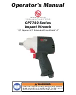 Chicago Pneumatic CP7740 Series Operator'S Manual preview