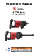 Preview for 1 page of Chicago Pneumatic CP7780 Series Operator'S Manual