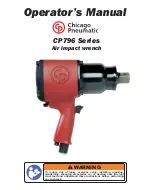 Preview for 1 page of Chicago Pneumatic CP796 Operator'S Manual