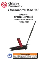 Preview for 1 page of Chicago Pneumatic CP80020 Operator'S Manual