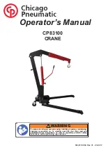 Preview for 1 page of Chicago Pneumatic CP83100 Operator'S Manual