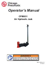 Preview for 1 page of Chicago Pneumatic CP85031 Operator'S Manual