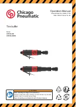 Chicago Pneumatic CP873C-HD Operation Manual preview