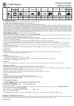 Preview for 3 page of Chicago Pneumatic CP9426 Operator'S Manual