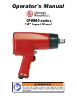 Chicago Pneumatic CP9560 Series Operator'S Manual preview