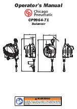 Preview for 1 page of Chicago Pneumatic CP9964-71 Operator'S Manual