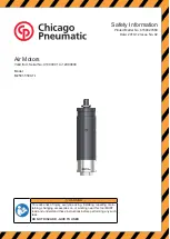 Chicago Pneumatic M2501-5500-TL Safety Information Manual preview