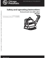 Chicago Pneumatic MV 500 Safety And Operating Instructions Manual preview