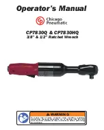 Chicago Pneumatic Quiet CP7830HQ Operator'S Manual preview