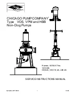 CHICAGO PUMP HBB Service Instructions Manual preview