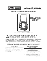 Предварительный просмотр 1 страницы Chicago Welding 65939 Instructions And Precautions