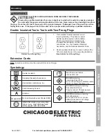 Предварительный просмотр 5 страницы CHICAGO 60380 Owner'S Manual & Safety Instructions