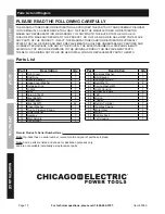 Предварительный просмотр 10 страницы CHICAGO 60380 Owner'S Manual & Safety Instructions