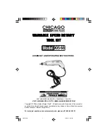 Предварительный просмотр 1 страницы CHICAGO 90568 Assembly And Operating Instructions Manual