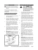 Предварительный просмотр 7 страницы CHICAGO 99630 Set Up And Operating Instructions Manual