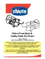 Preview for 1 page of Chicco 04062508700070 - Caddy Hook-On Highchair Owner'S Manual