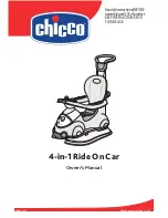 Chicco 4-in-1 Ride On Car Owner'S Manual предпросмотр