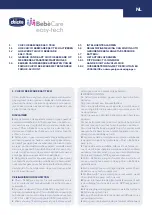 Preview for 17 page of Chicco BEBECARE EASY-TECH Instructions For Use Manual