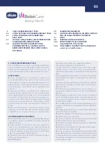 Preview for 27 page of Chicco BEBECARE EASY-TECH Instructions For Use Manual