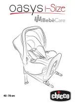 Chicco BebeCare oasys i-Size Manual предпросмотр