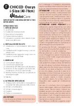 Preview for 12 page of Chicco BebeCare Oasys i-Size Manual