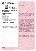 Preview for 152 page of Chicco BebeCare oasys i-Size Manual