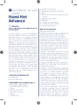 Предварительный просмотр 87 страницы Chicco HUMI HOT ADVANCE Instructions For Use Manual