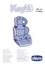 Chicco KEY 2-3 ULTRAFIX Instructions Manual предпросмотр