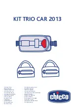 Chicco KIT TRIO CAR 2013 Instructions For Use Manual preview