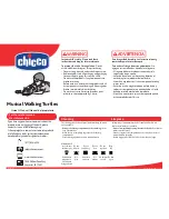 Chicco Musical Walking Turtles Owner'S Manual предпросмотр