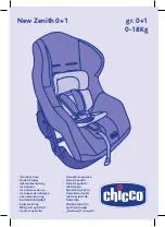 Chicco New Zenith 0+1 Instructions Manual предпросмотр