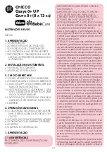 Preview for 225 page of Chicco Oasys 0+ UP BebeCare Instructions Manual